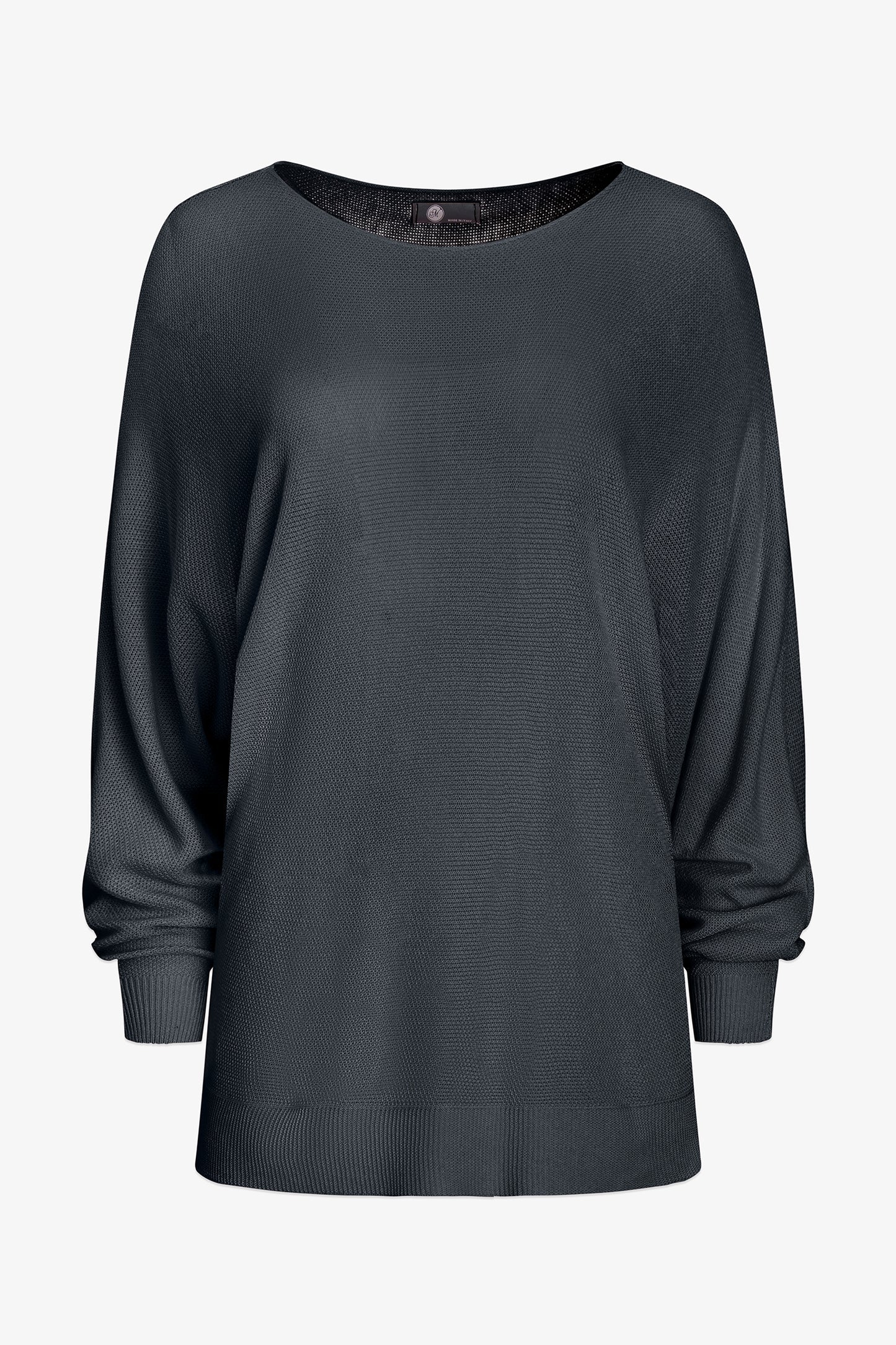 Lightweight Dolman Sleeve Sweater - Black