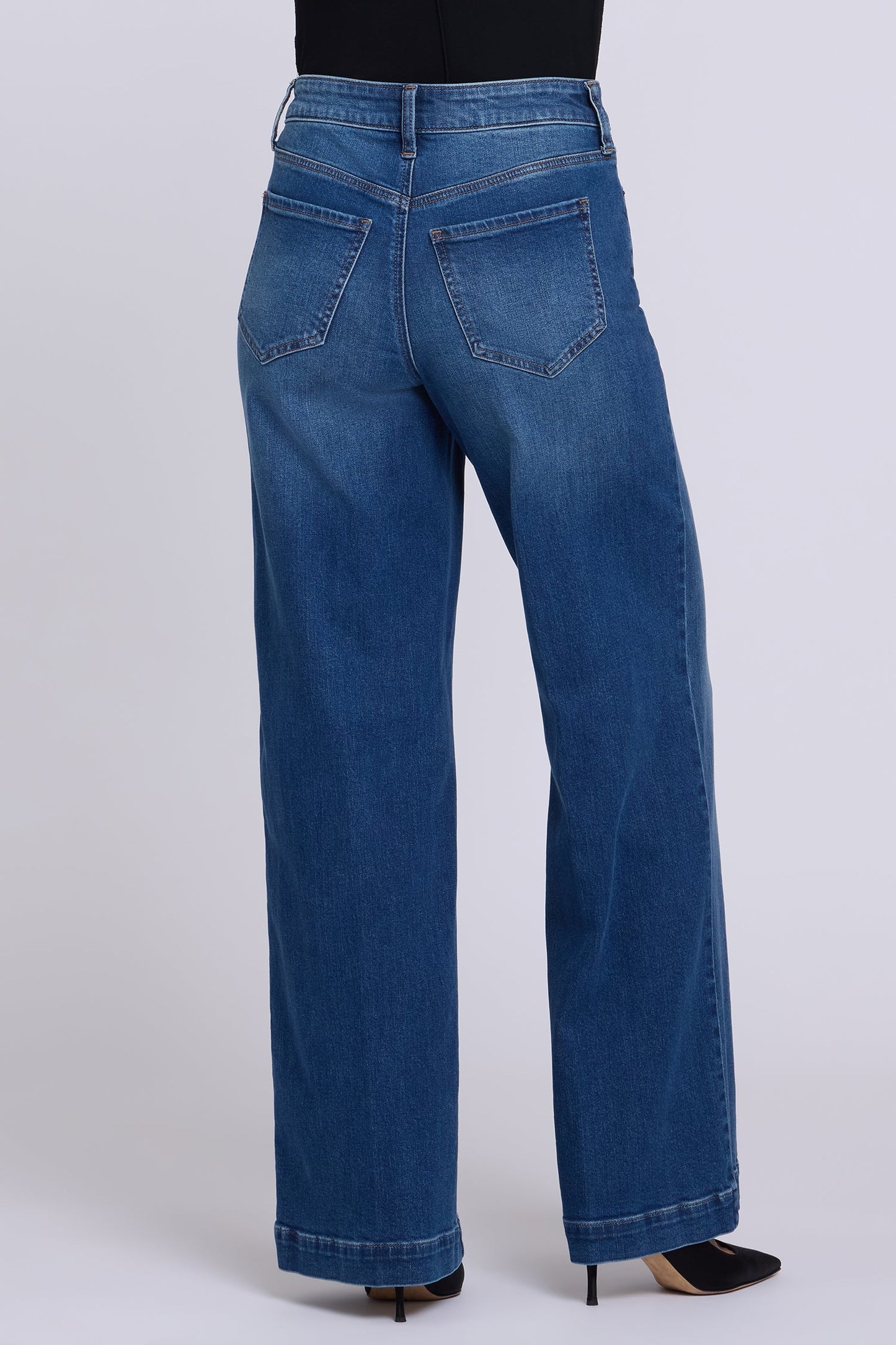 High Rise Teresa Wide Leg Jeans - Blaze