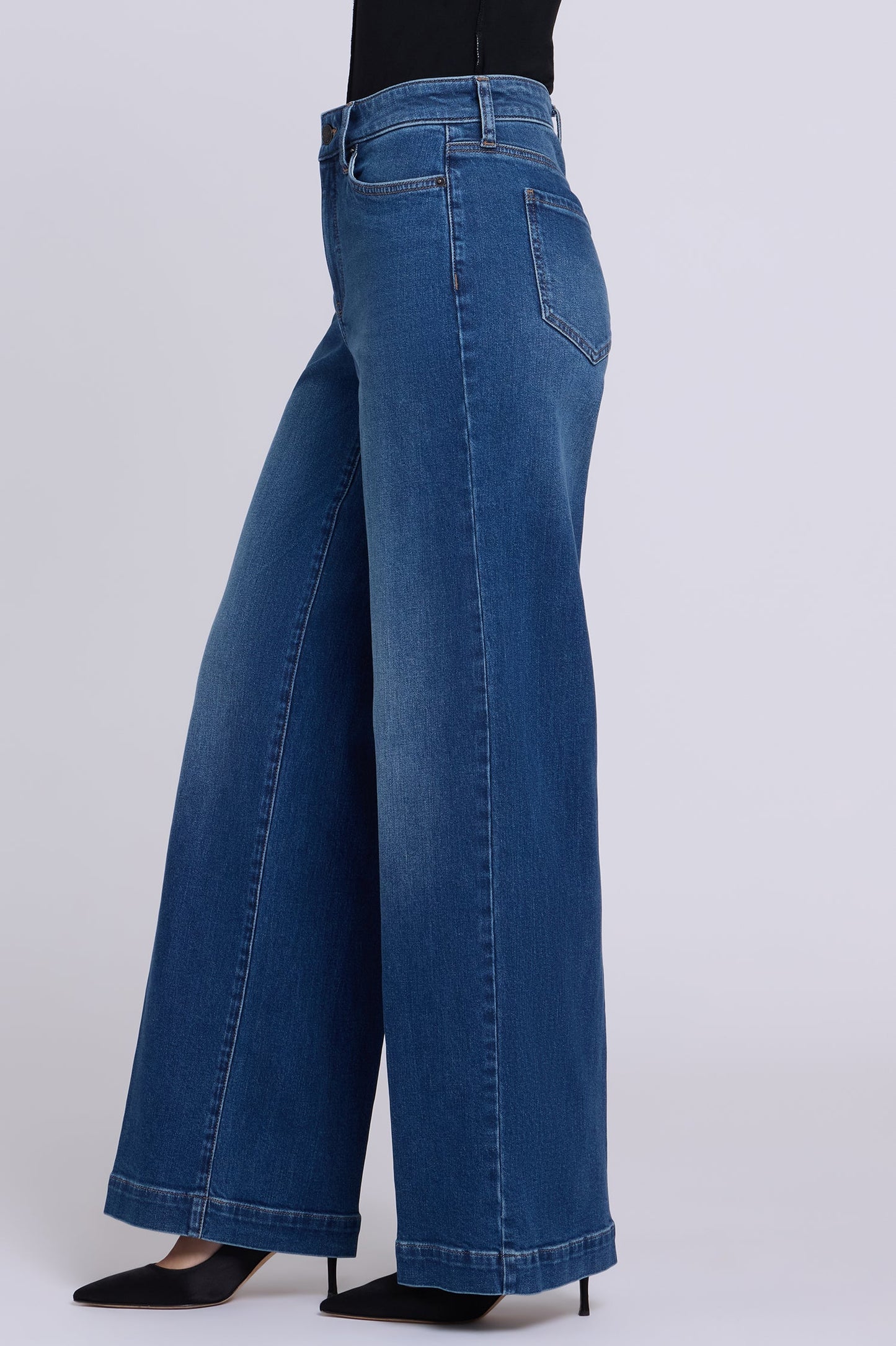 High Rise Teresa Wide Leg Jeans - Blaze