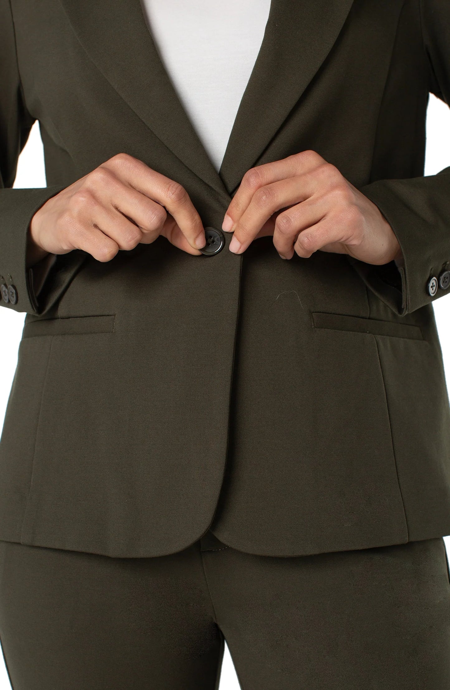 Fitted Blazer - Forest Night