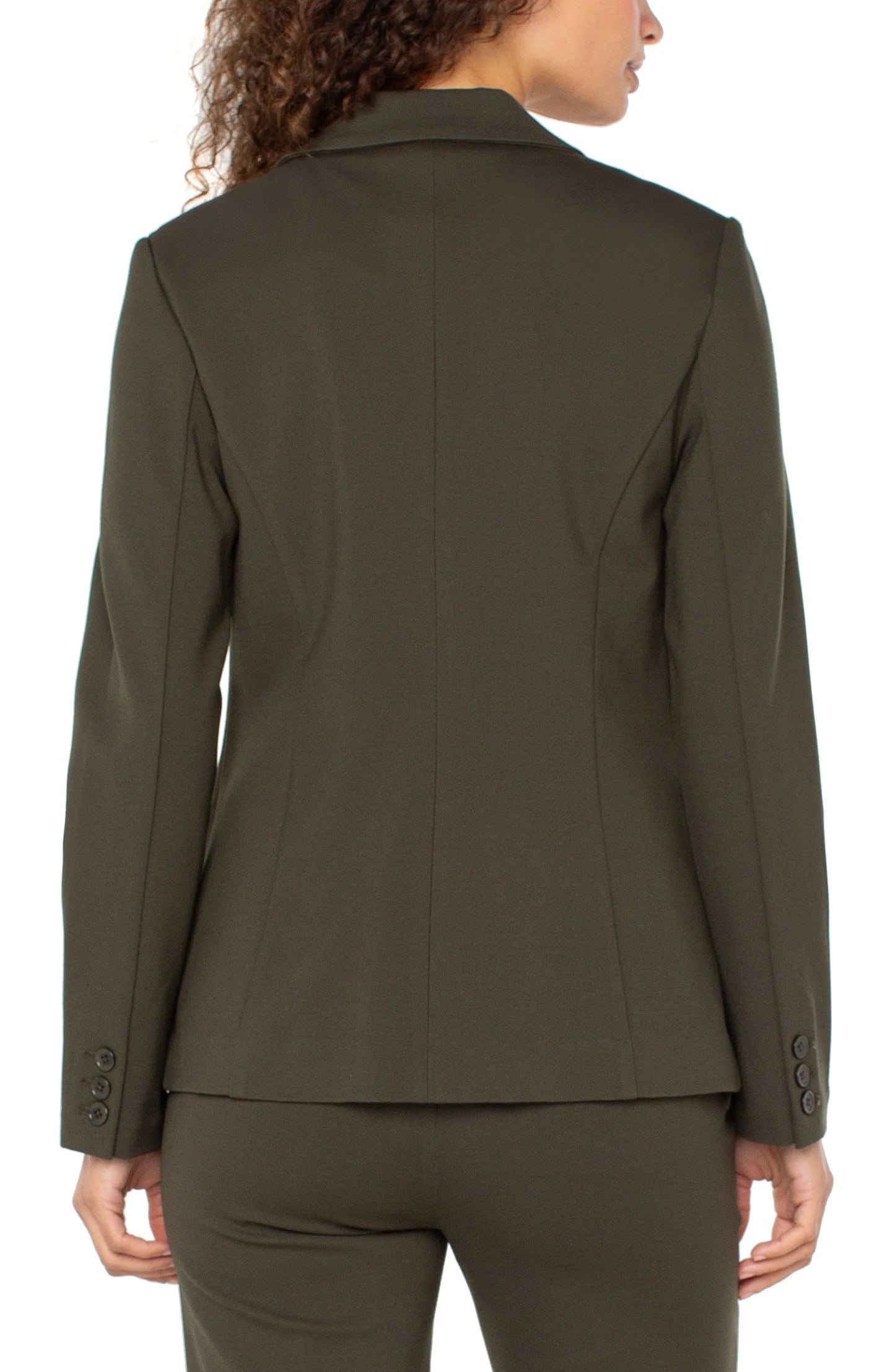 Fitted Blazer - Forest Night