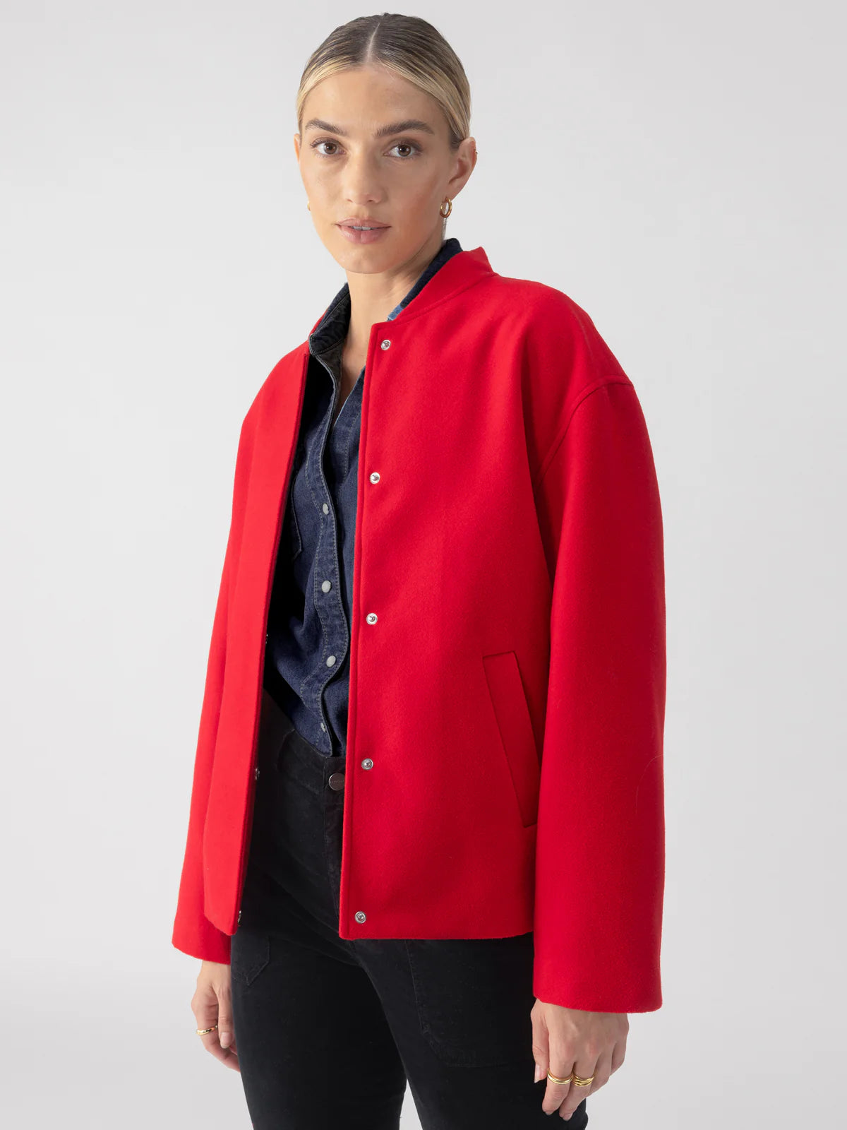 Modern Bomber Jacket - Mars Red