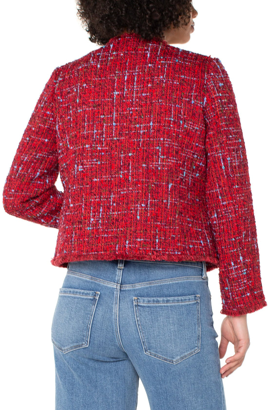 Boucle Jacket - Red