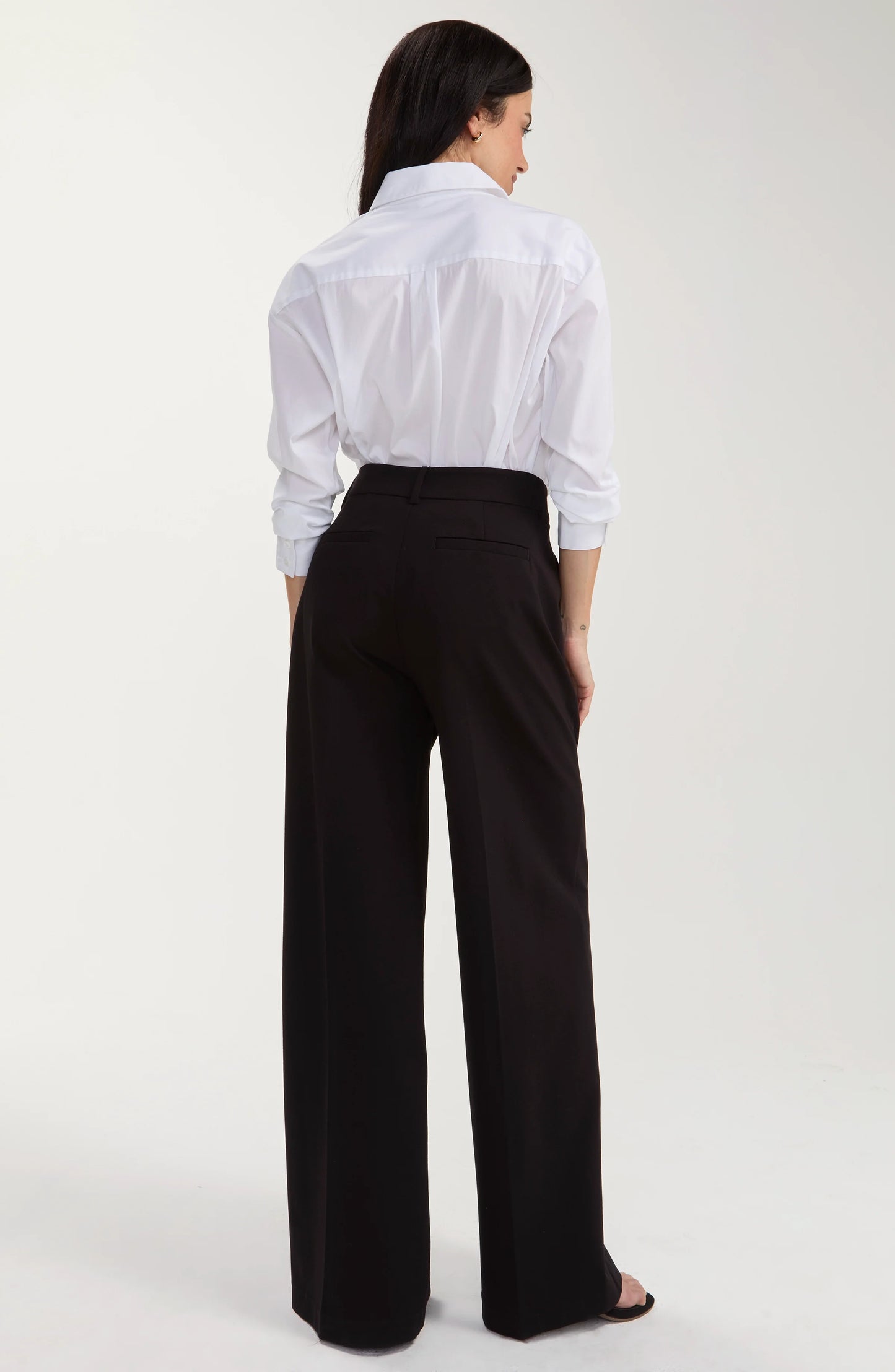 Brooke HighRise Wide Leg Pants - Black