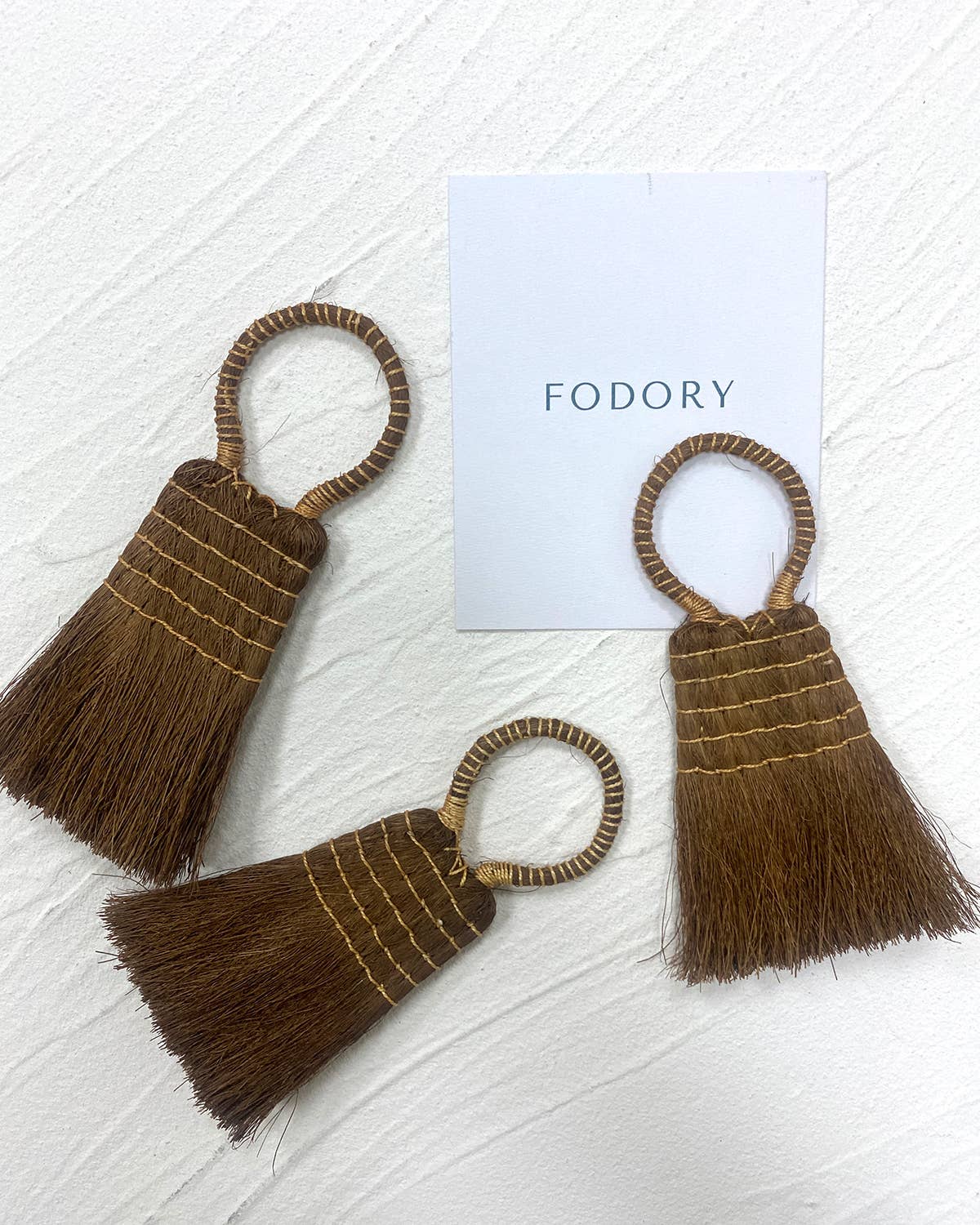 Palm Fiber Brush with Handle