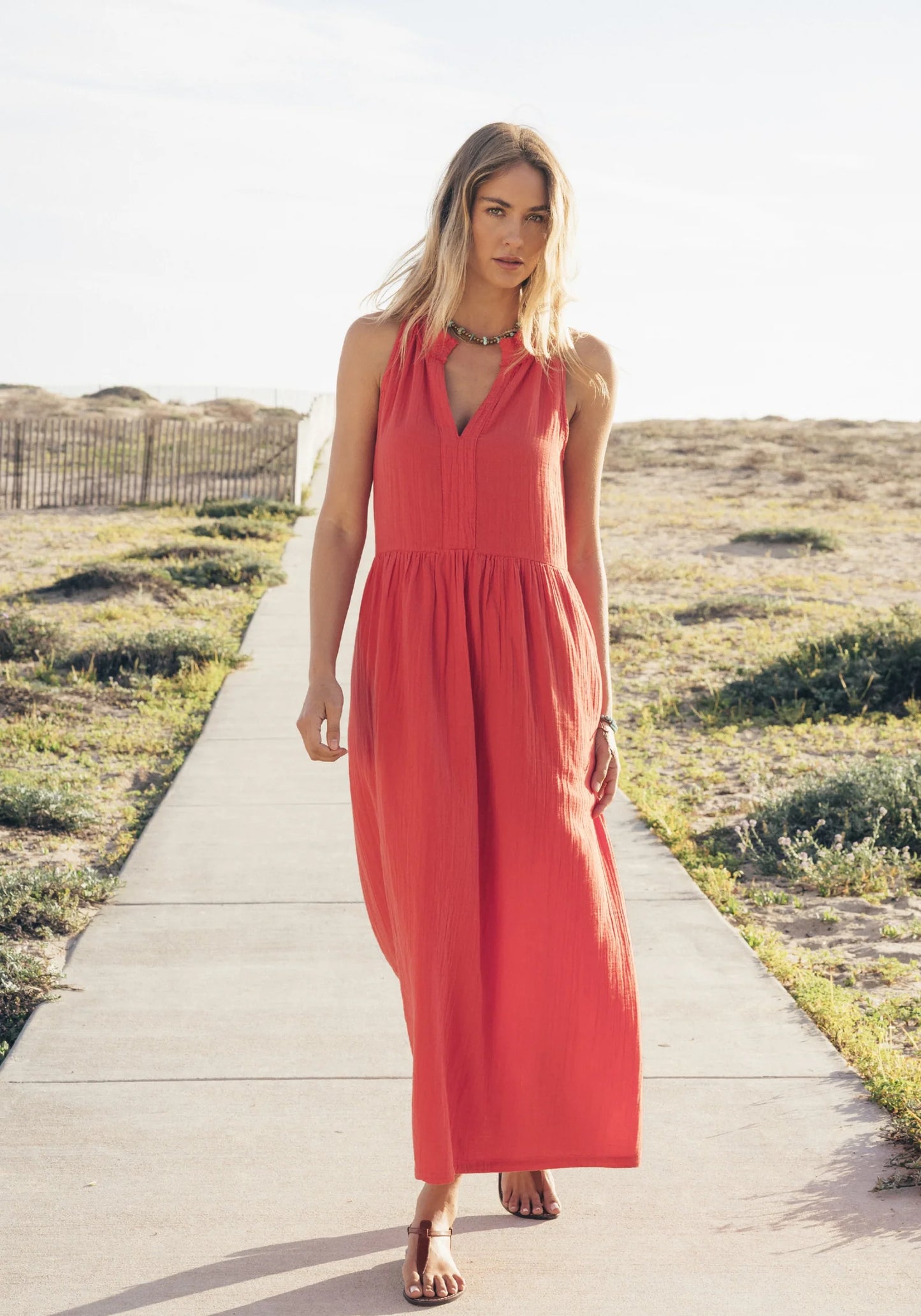 Calli Maxi Dress with V-Neck