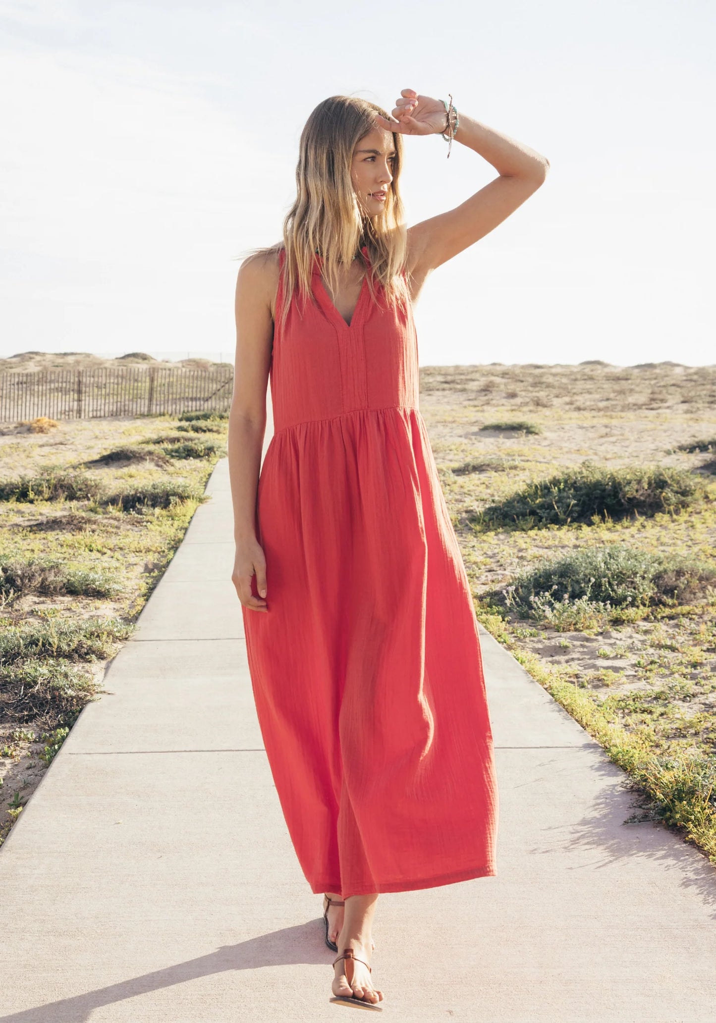 Calli Maxi Dress with V-Neck