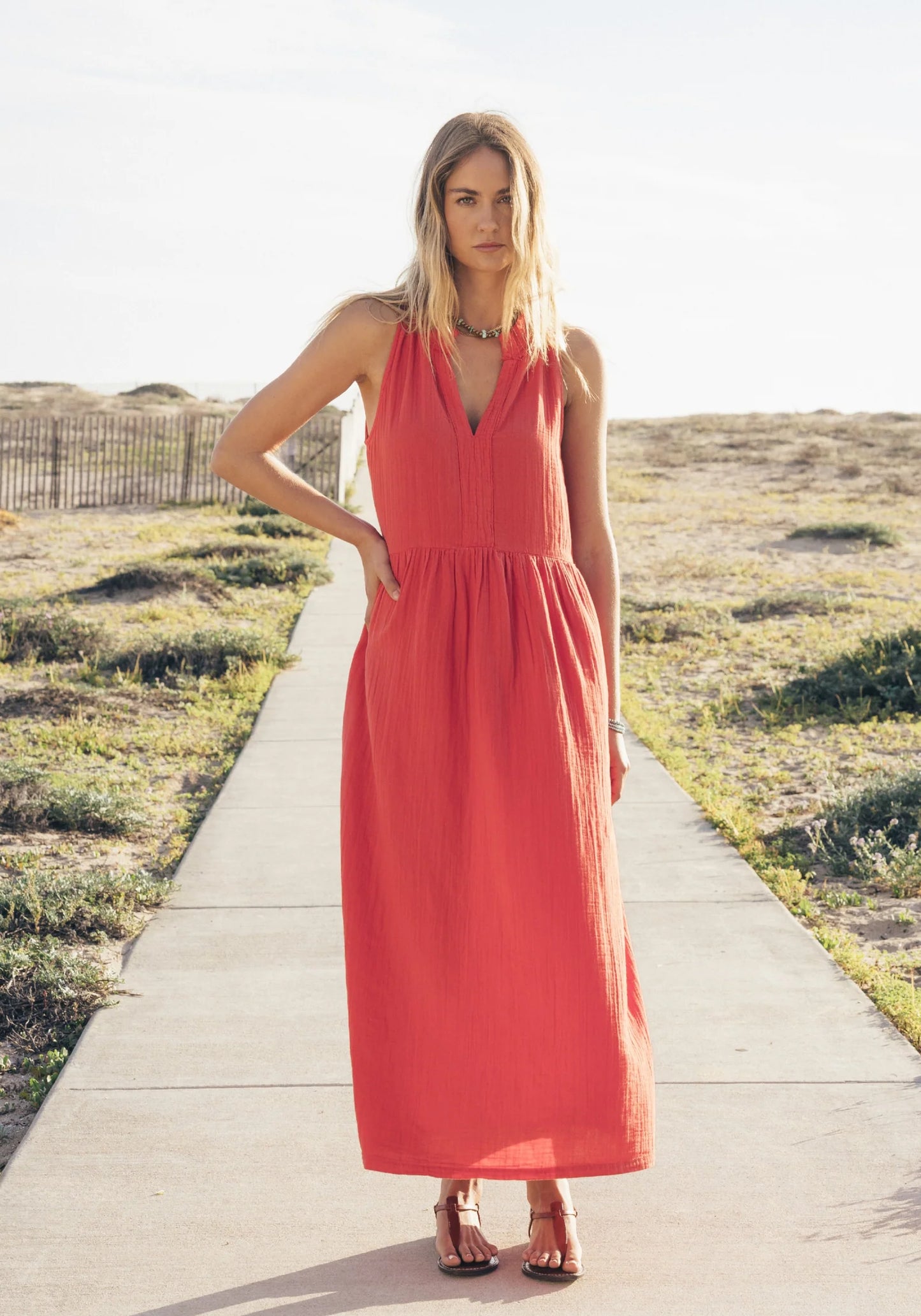 Calli Maxi Dress with V-Neck