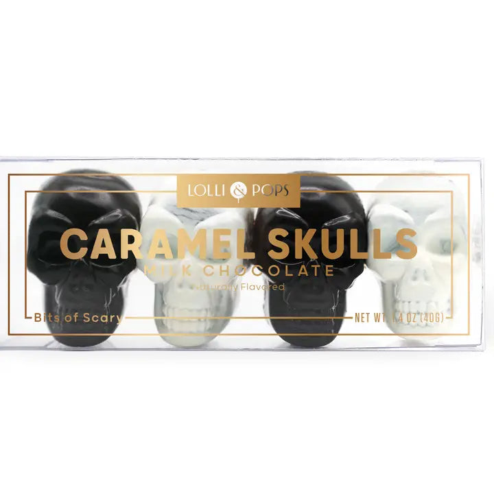 Chocolate Caramel Candy Skulls