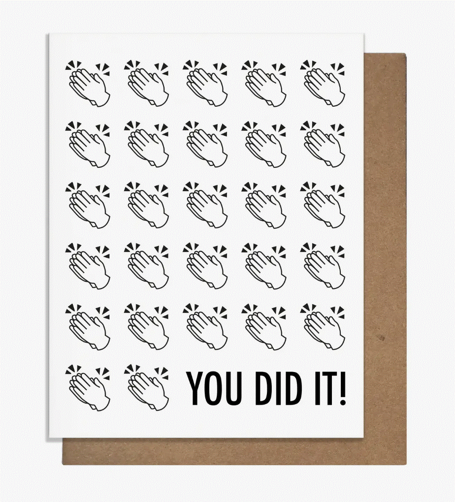 Clapping Hands Congratulations Card