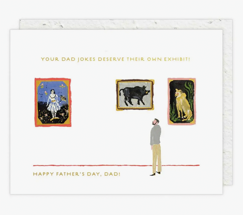 Dad at the Museum - Father's Day Card