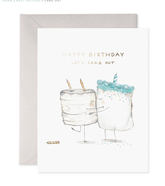 Load image into Gallery viewer, &amp;quot;Let&amp;#39;s Cake Out&amp;quot; Birthday Card
