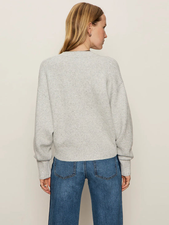 Shimmer Cardigan Sweater - Heather Grey