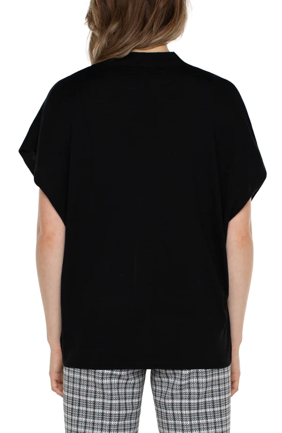 Dolman Sleeve Cardigan Sweater - Black