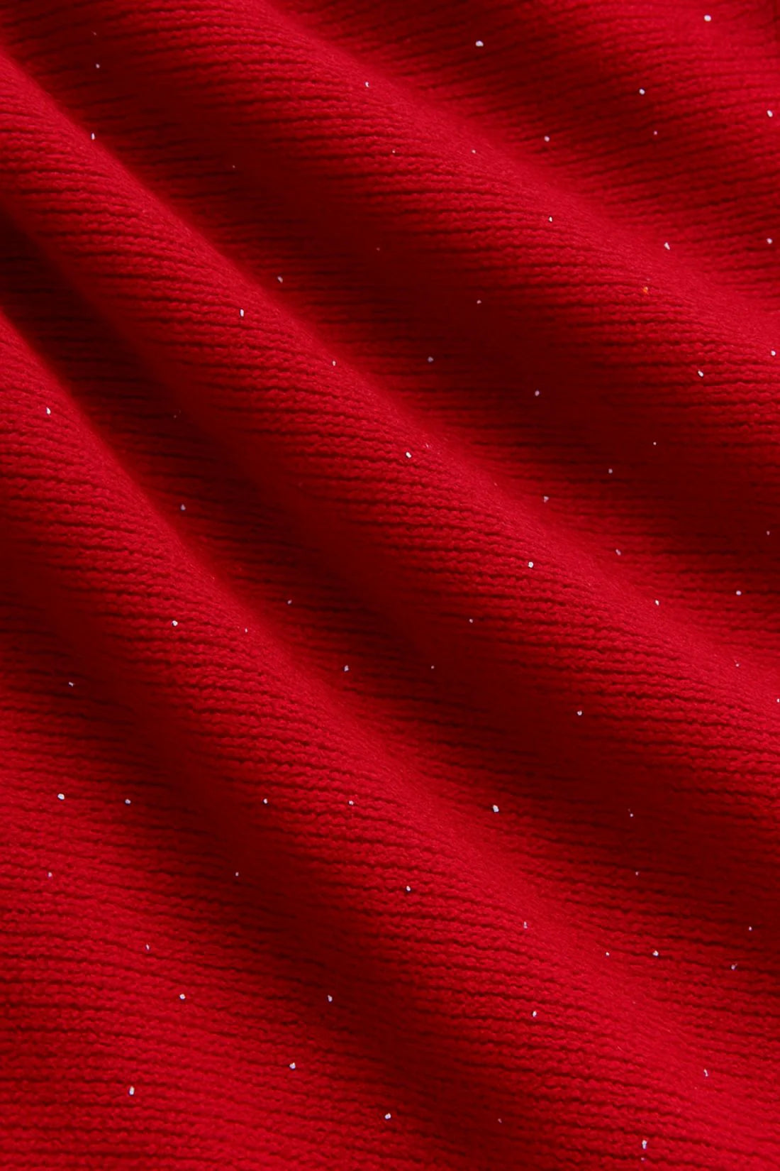 High Low Turtleneck Sweater with Side Slits - Carmine