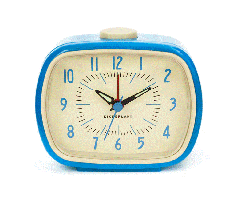 Retro Alarm Clock - Blue