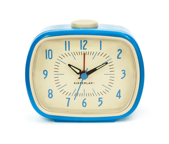 Retro Alarm Clock - Blue