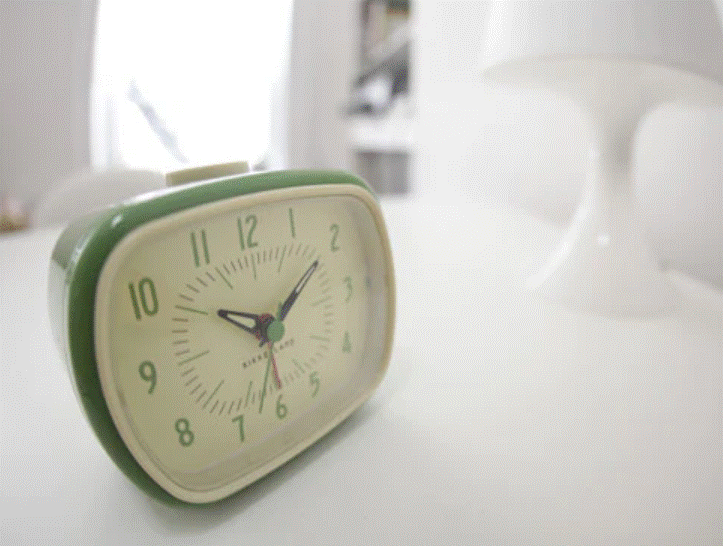 Retro Alarm Clock - Green