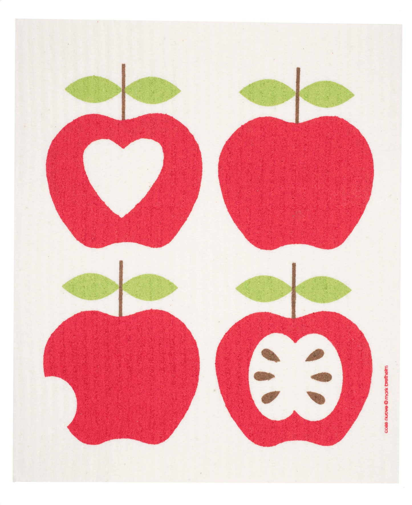 Swedish Dishcloth - Four Apples