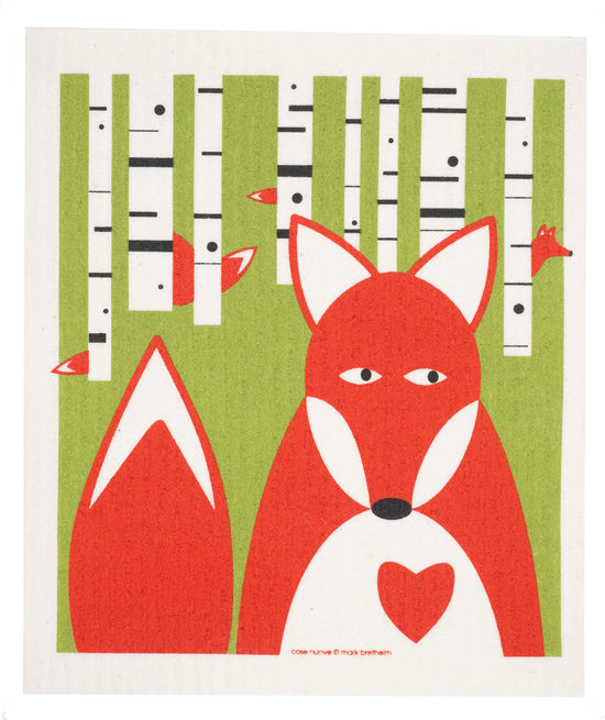 Swedish Dishcloth - Fox