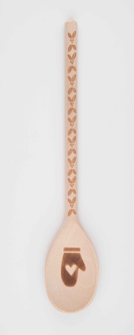 Engraved Wooden Holiday Spoon