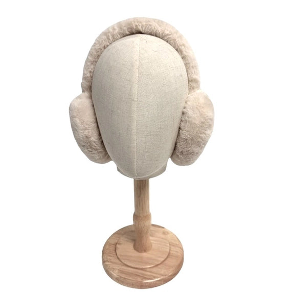 Faux Fur Earmuffs - Cream