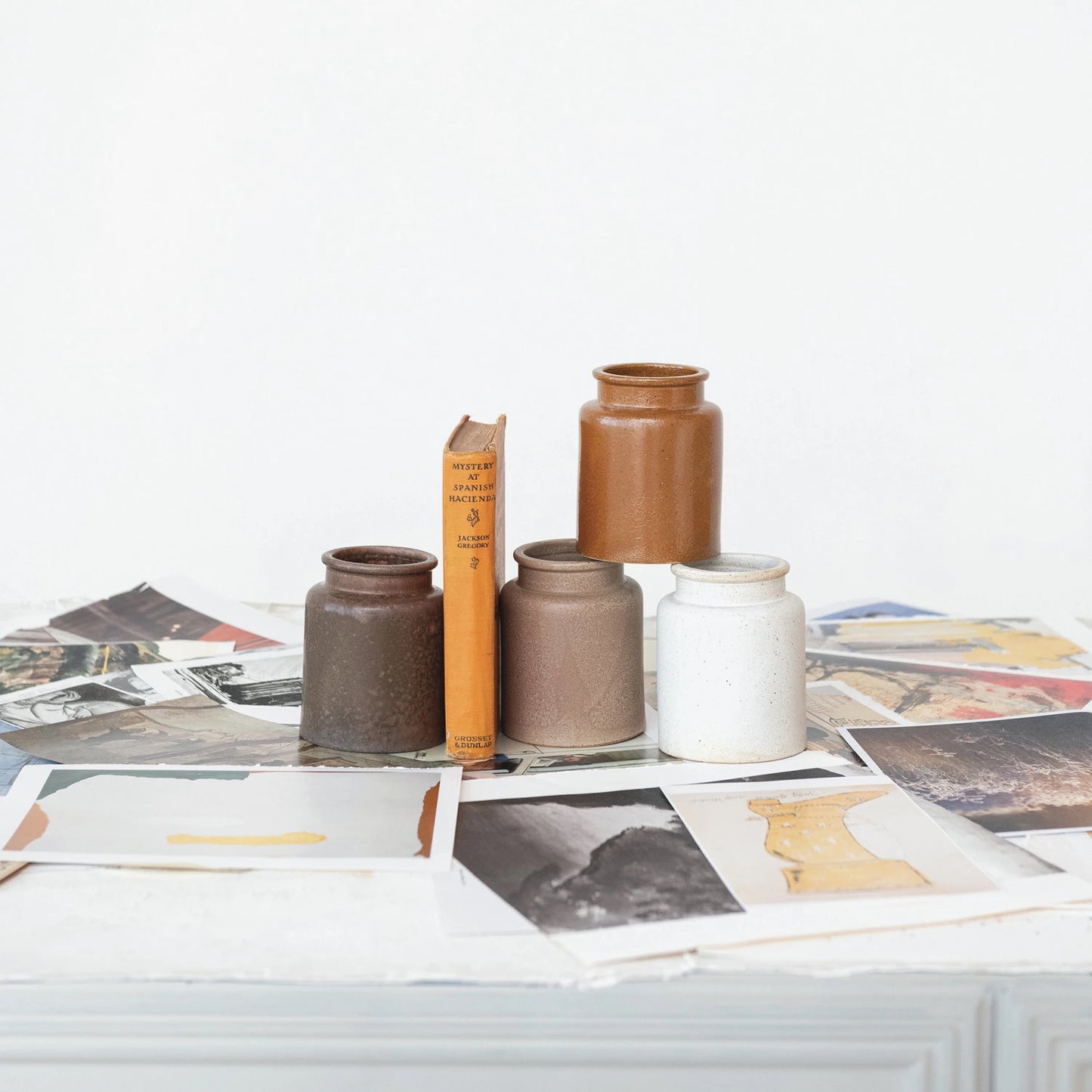 Vintage Mustard Crock - Brown