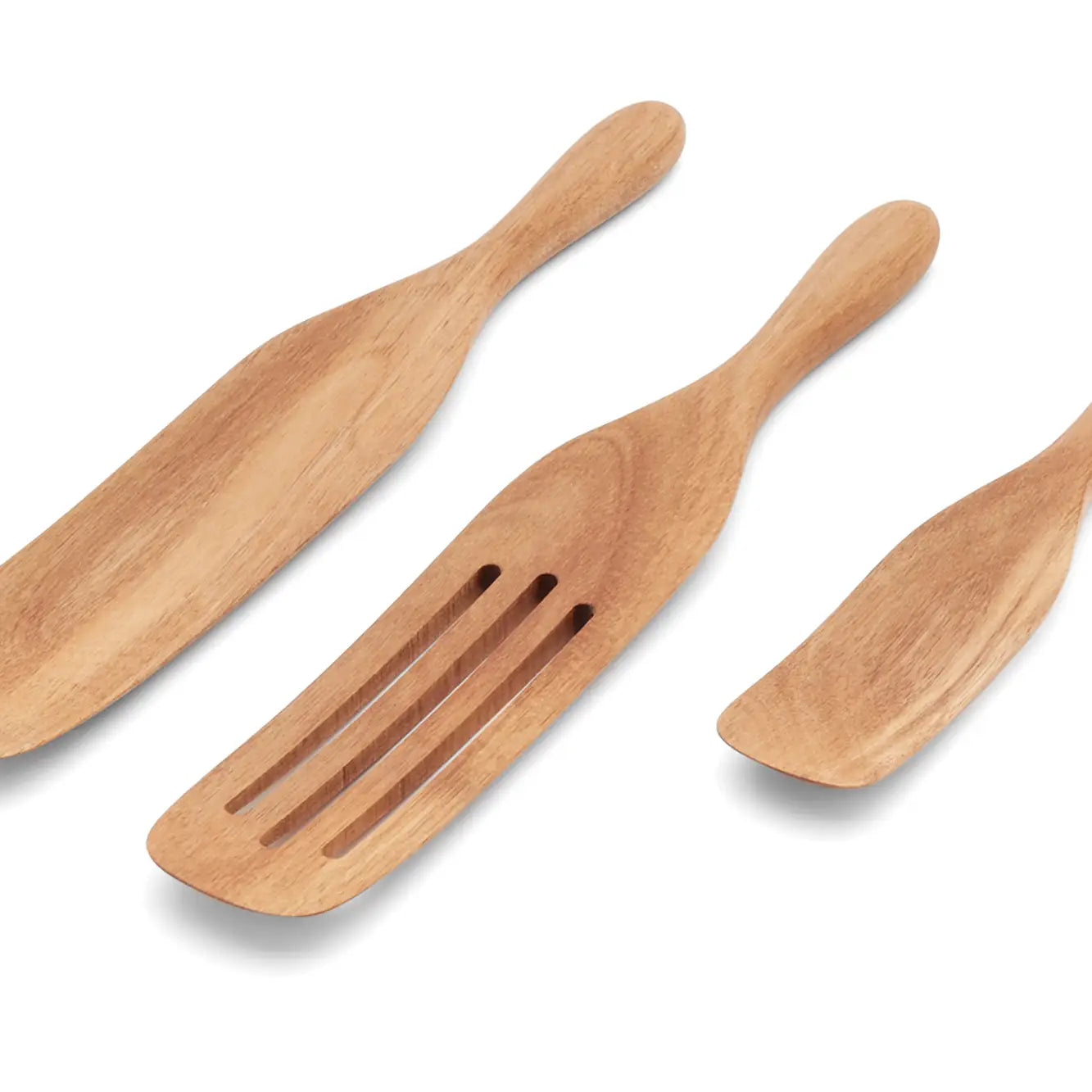 Acacia Wood Spurtle Set - 3 Pieces