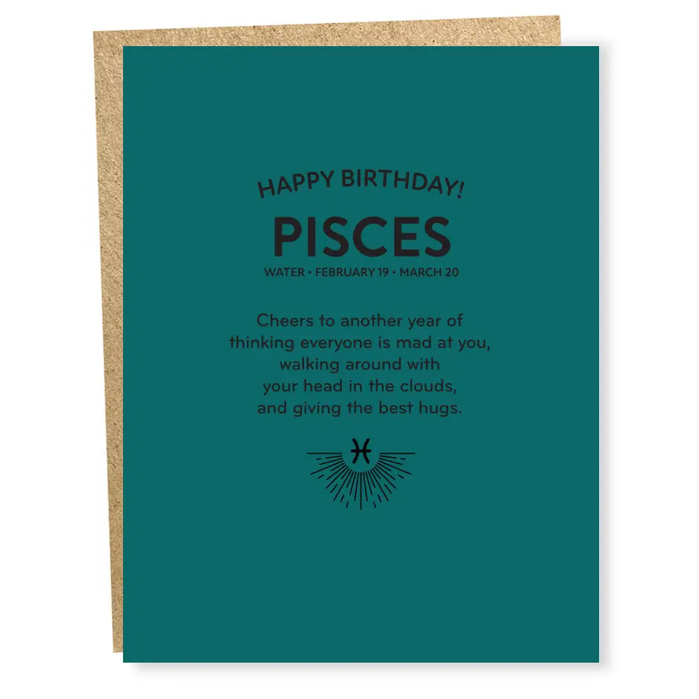 Pisces Brithday Card