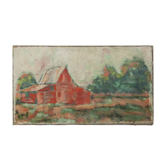 Barn Landscape Print on Canvas
