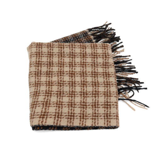 Color Block Scarf - Black