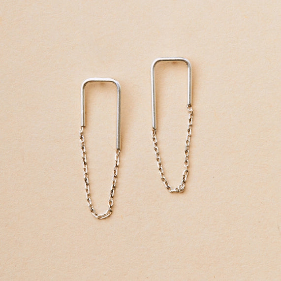 Filament Stud Earrings - Sterling Silver