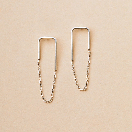 Filament Stud Earrings - Sterling Silver