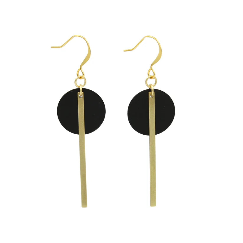 Gold Disk Earrings