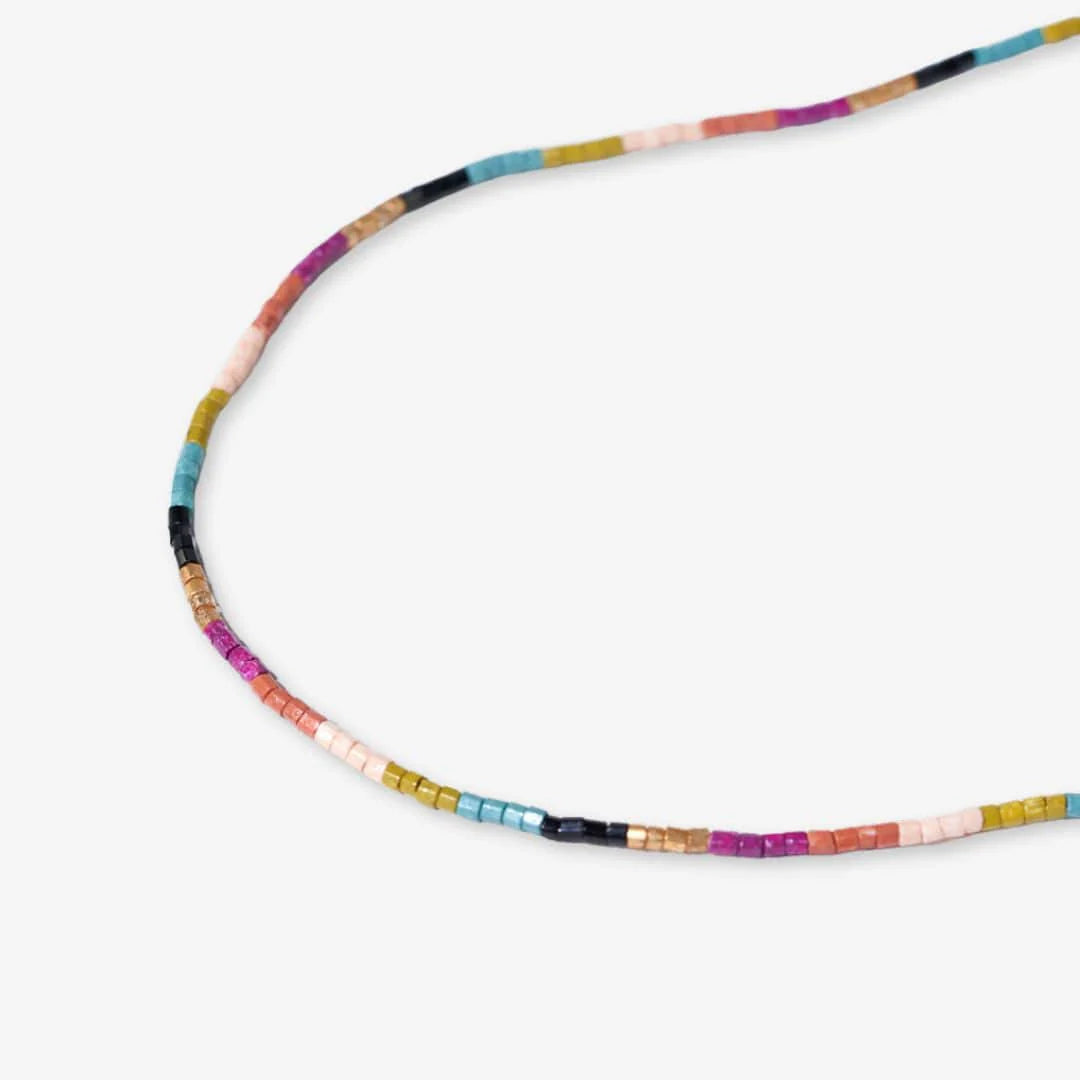 Everly Single Strand Luxe Bead Necklace - Muted