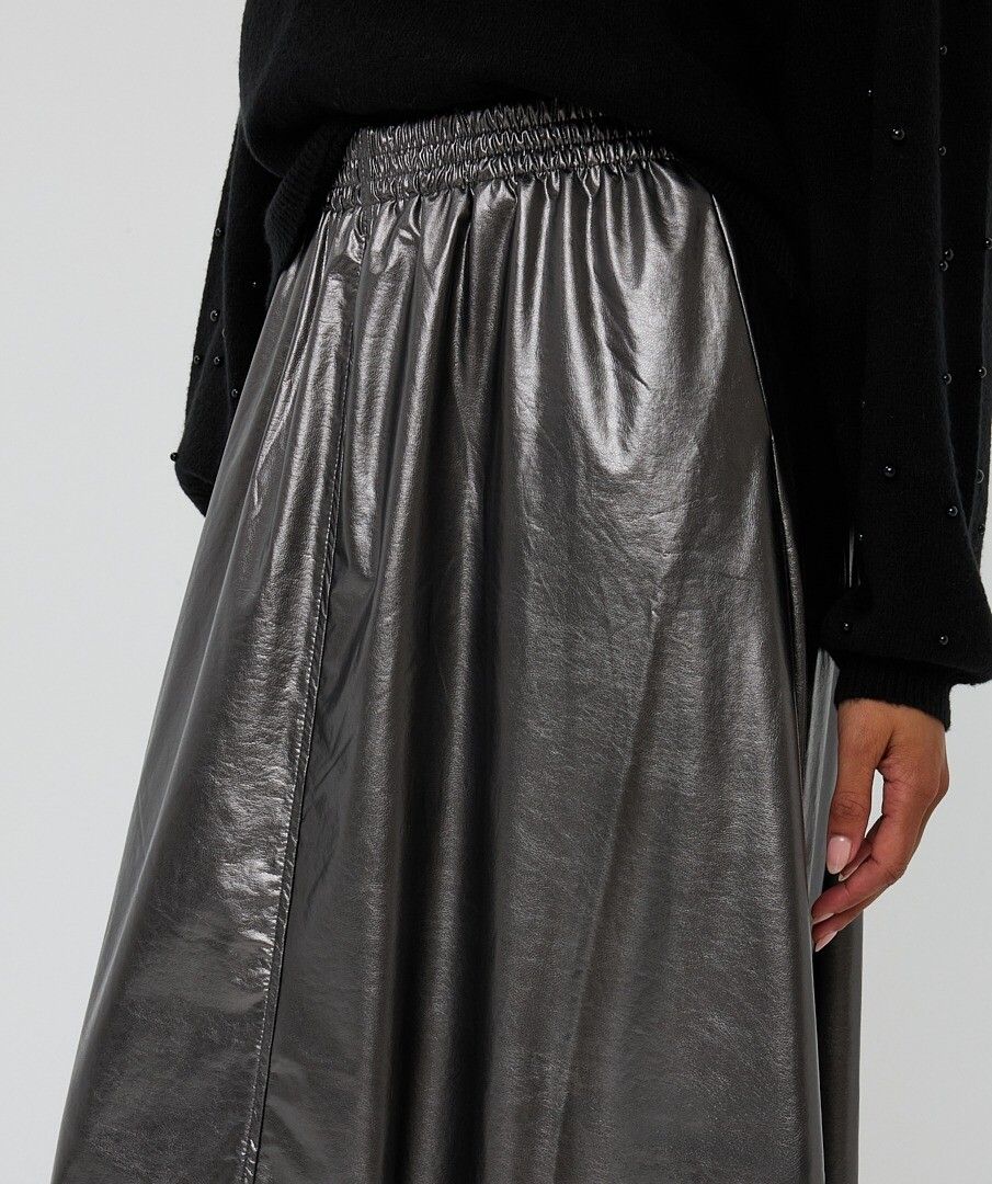 Metallic Skirt - Grey