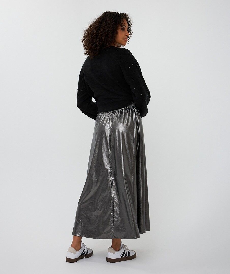 Metallic Skirt - Grey