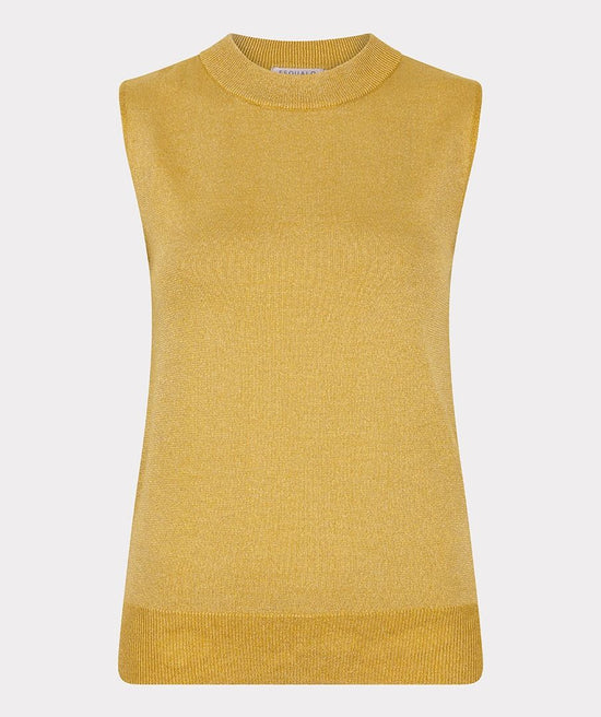 Sleeveless Mock Tank Top - Golden Olive