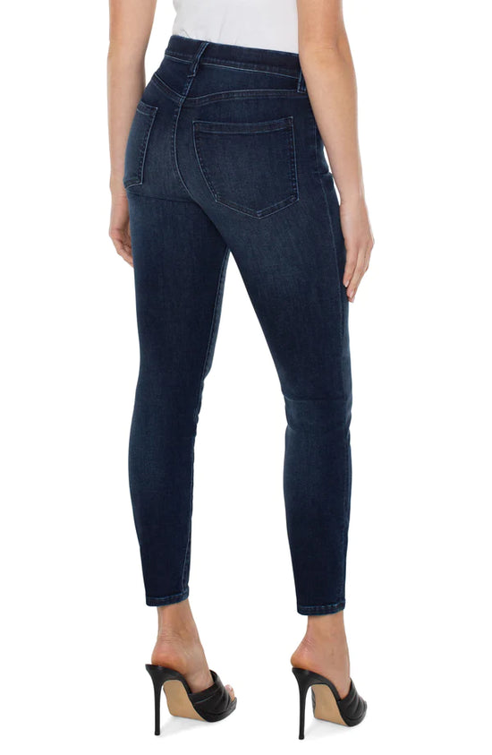 Gia Glider Ankle Skinny Jeans with Button Fly - Cornell