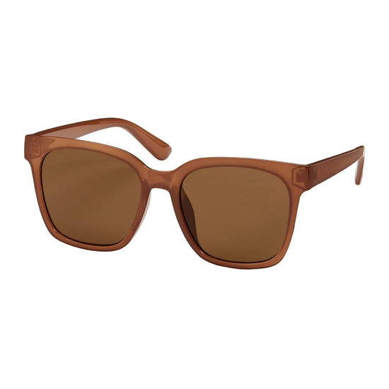 Glam Square Sunglasses - Bronze
