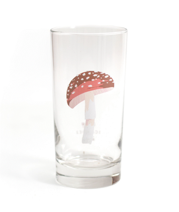 Load image into Gallery viewer, Red Cap Mushroom Juice Glass
