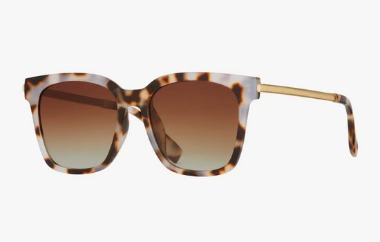 Everly - Ivory Tortoise / Gold / Brown Polarized Sunglasses
