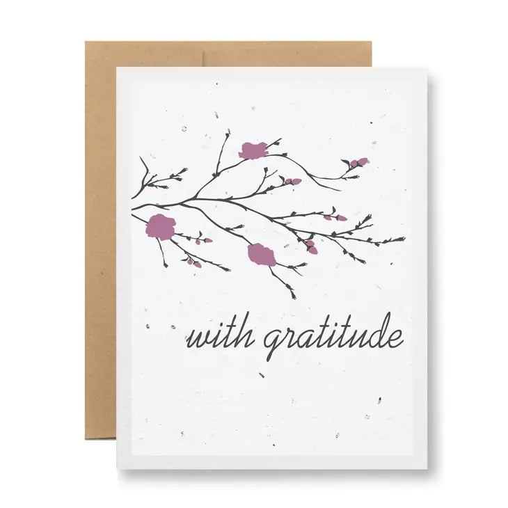With Gratitude Greeting Card