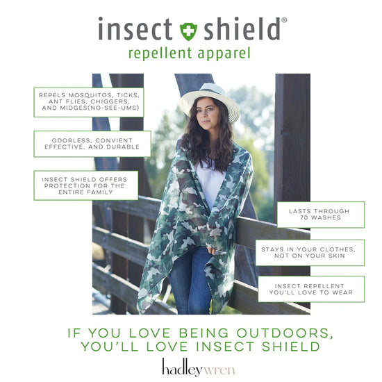 Navy Classic Insect Shield Scarf