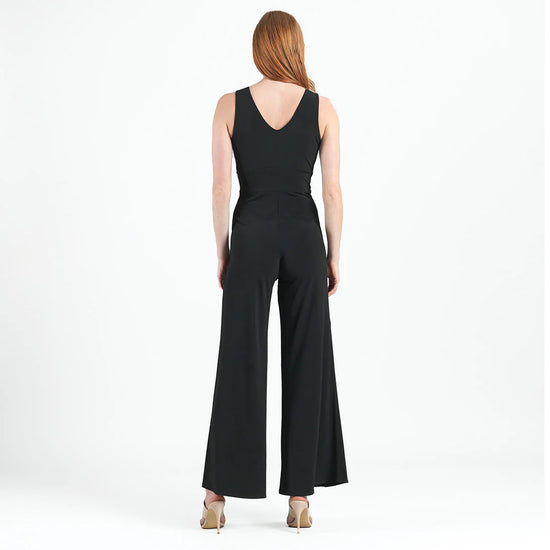 V-Neck Jumpsuit - Black