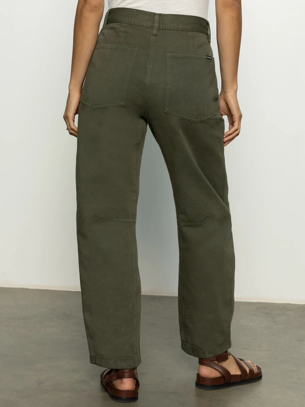 Boyfriend Utility Pants - Kalamata