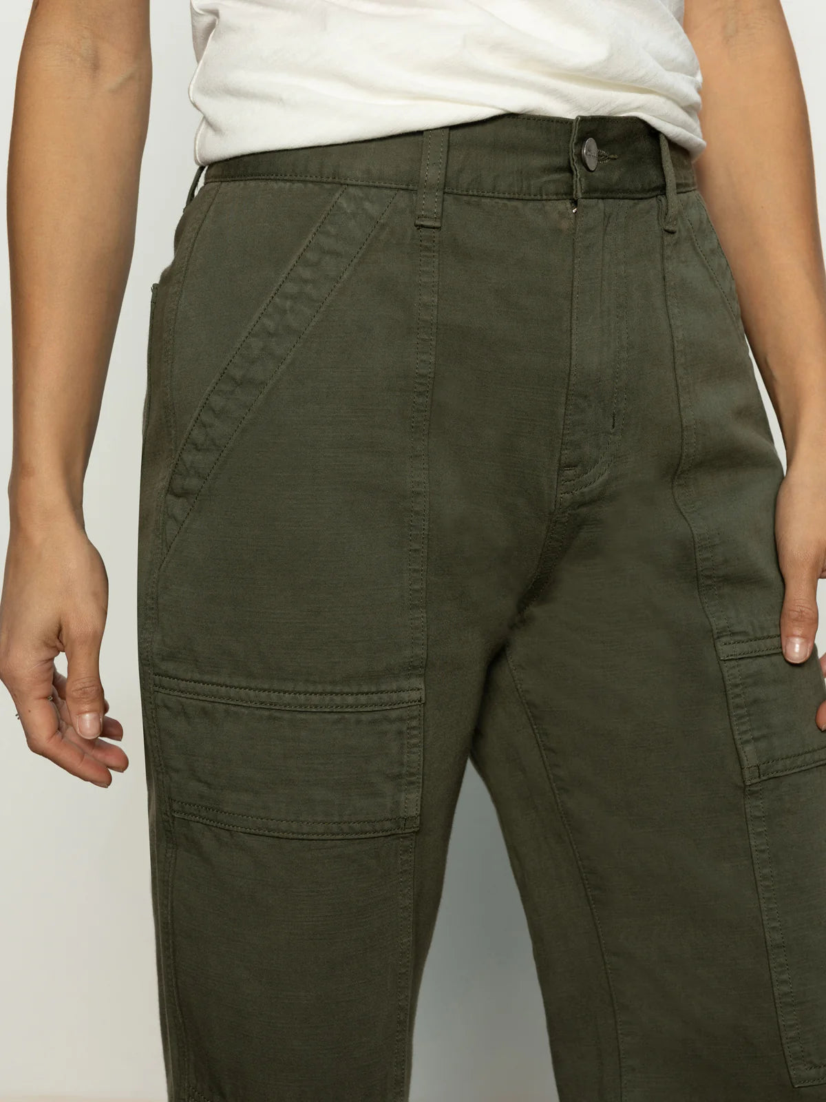 Boyfriend Utility Pants - Kalamata