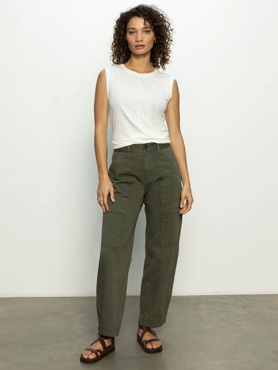 Boyfriend Utility Pants - Kalamata
