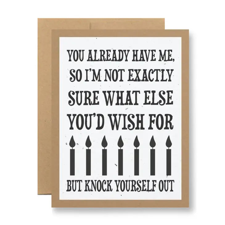 Knock Yourself Out Greeting Card