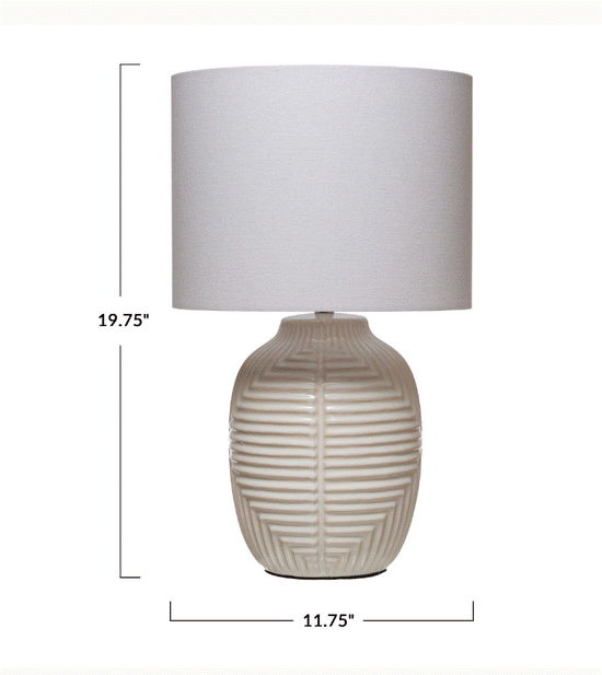 Load image into Gallery viewer, Stoneware Table Lamp
